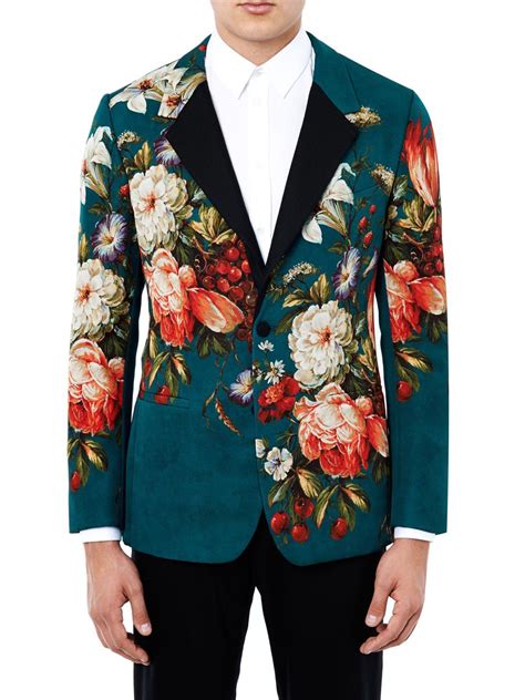 dolce gabbana 51000 jacket flowers|dolce gabbana jackets for men.